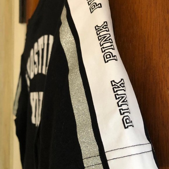 PINK Victoria's Secret, Black Limited Edition T-shirt, Size: XS - Picture 3 of 6